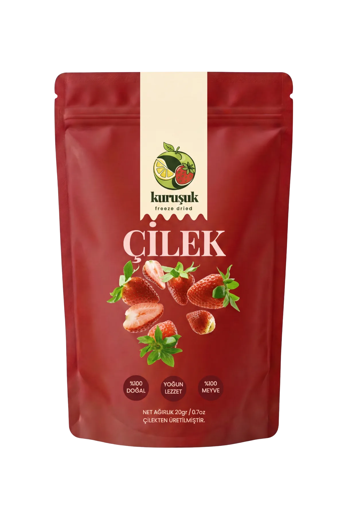 Dondurularak Kurutulmuş Çıtır Çilek