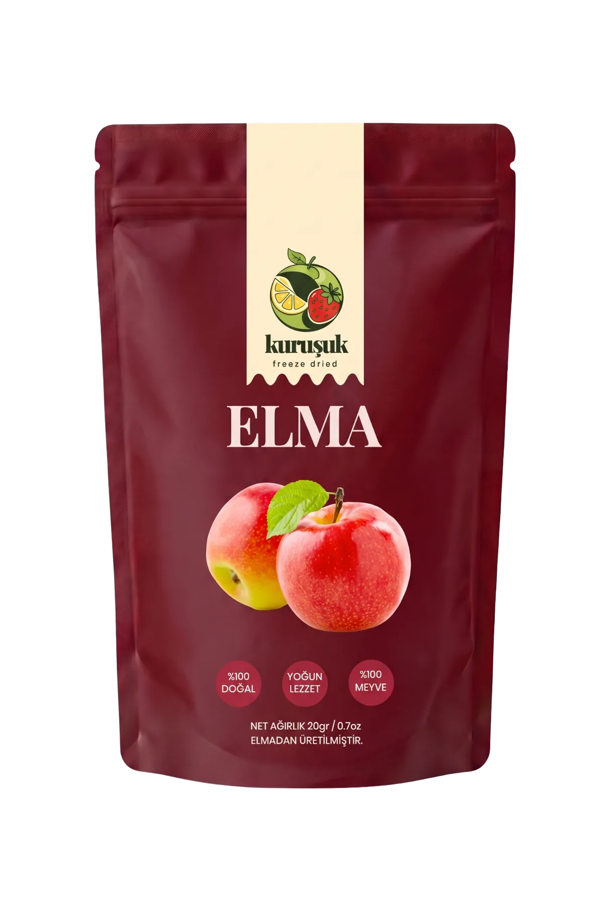 Dondurularak Kurutulmuş Çıtır Elma