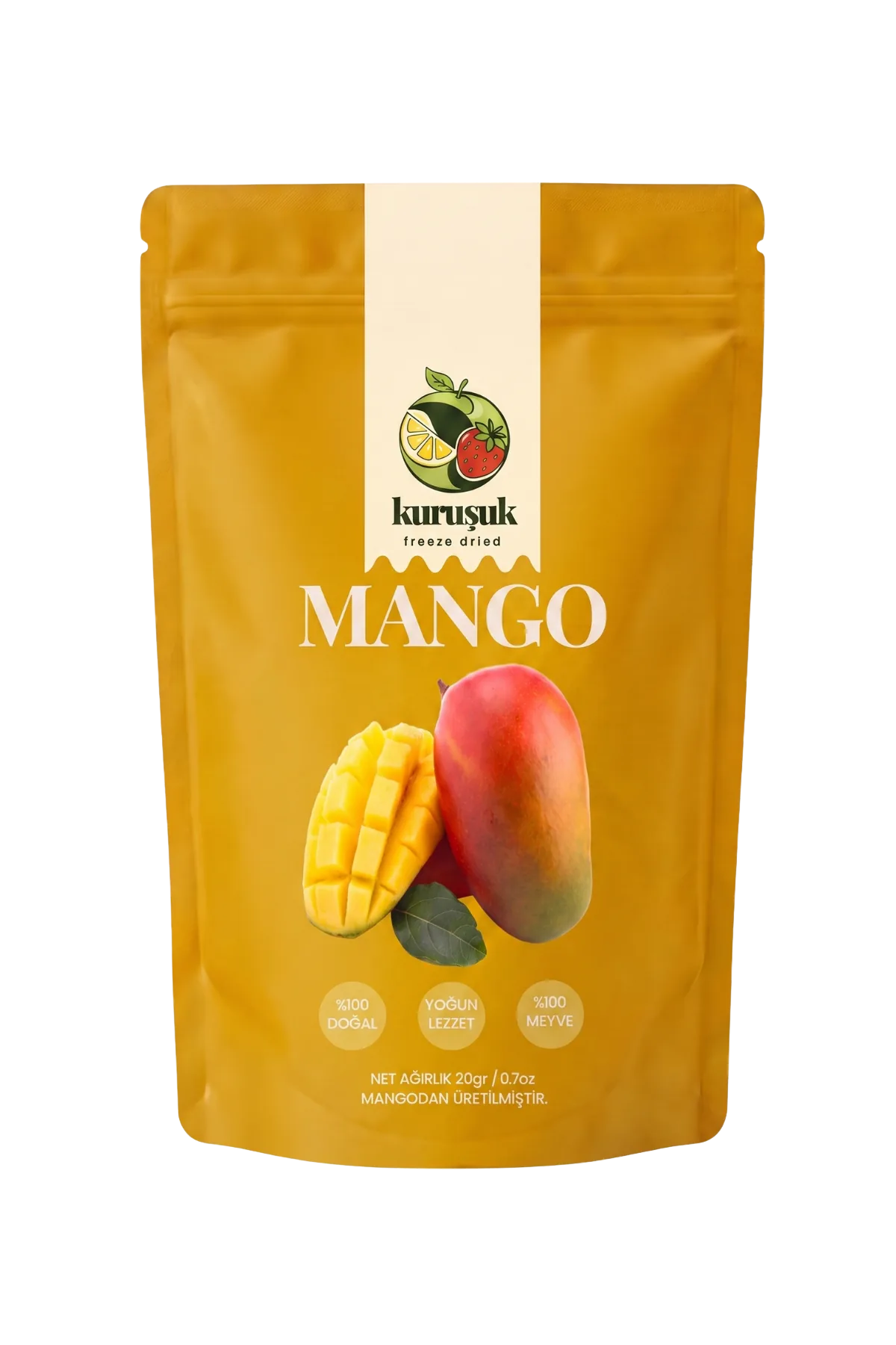 Dondurularak Kurutulmuş Çıtır Mango