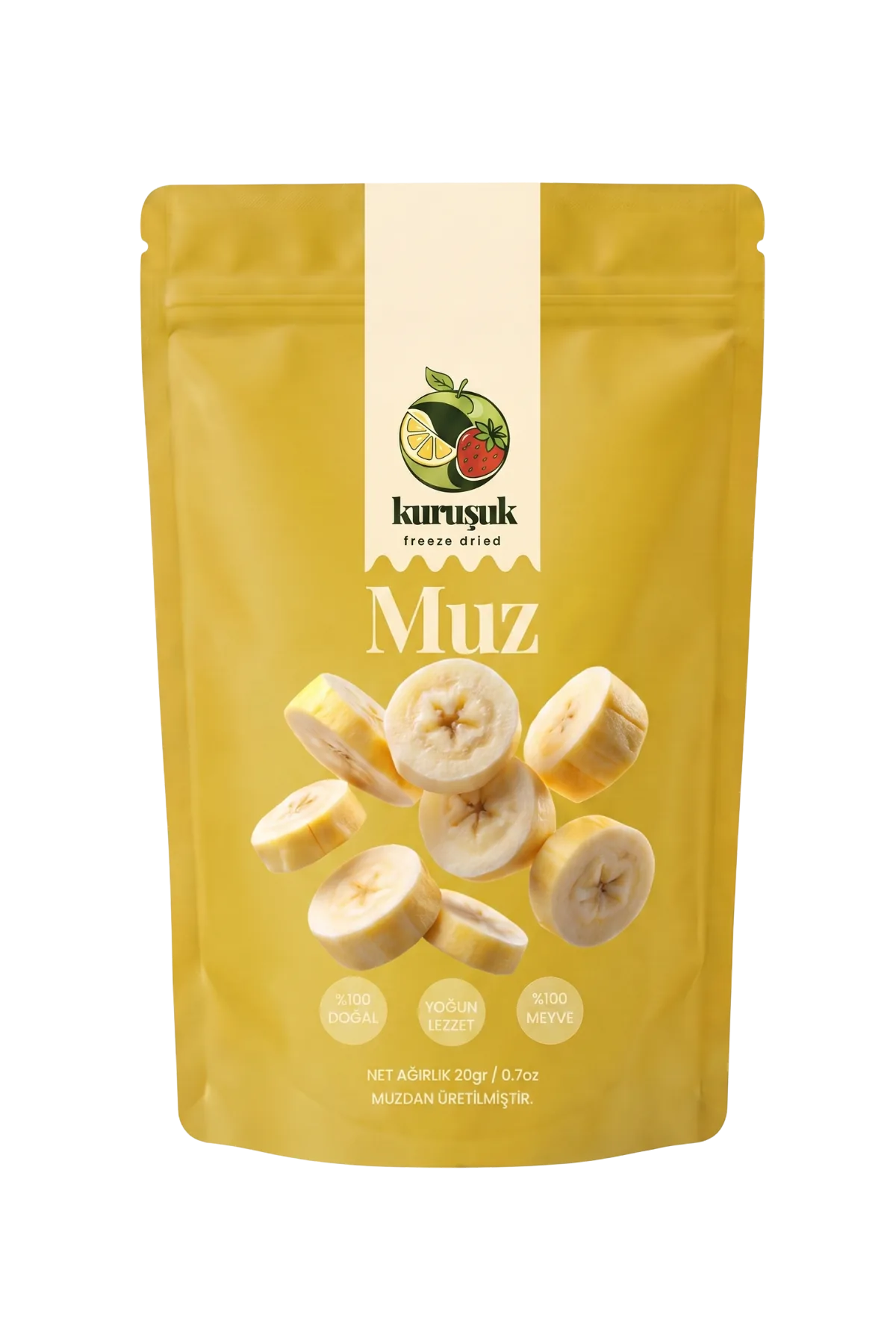 Dondurularak Kurutulmuş Çıtır Muz