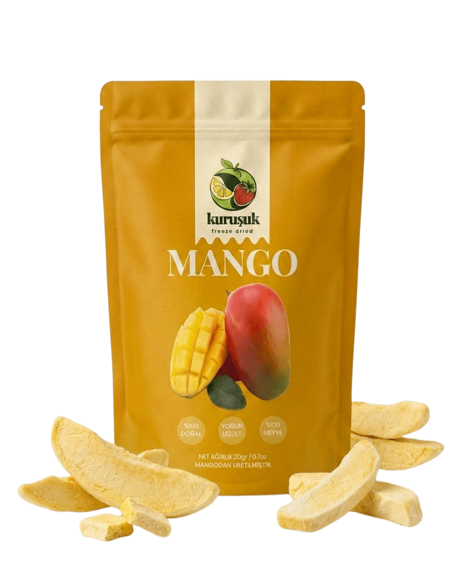 Kuruşuk Mango dondurularak kurutulmuş meyve paketi